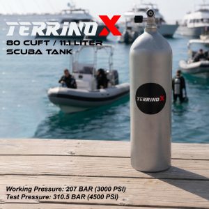 TerrinoX 80 CUFT Scuba Tank / Tabung Scuba 80 CUFT